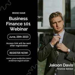 Business Finance Webinar Instagram Post