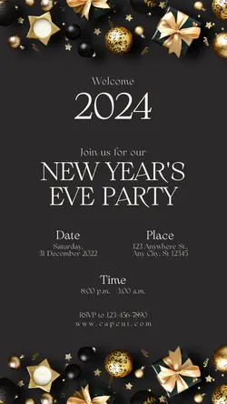 New Year's Eve Party Invitation Instagram Story