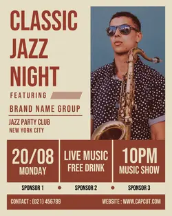 Entertainment display jazz party instagram potrait