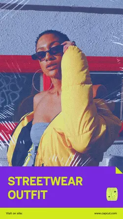 Fashion streetwear outfit instagram story