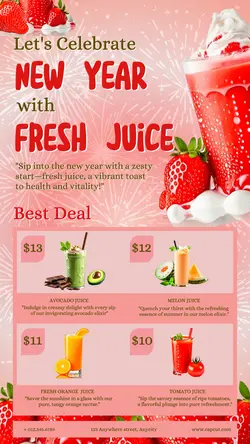 New Year Juice Promo Story