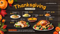Thanksgiving Special Menu Twitter Format