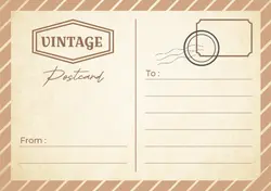 Non-marketing Postcard, Vintage postcard