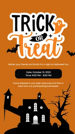 Trick or Treat Tiktok Post