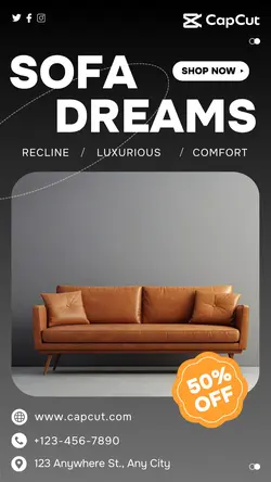 Sofa product promotion 