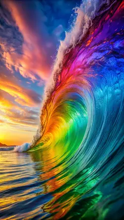 Wallpaper creative poster Instagram story wave