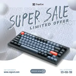 Wireless Keyboard - IG Post Template