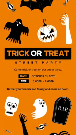 Trick Or Treat TikTok Post