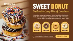 Food Sweet Donut Promotion Twitter Post