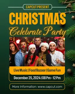 Christmas Year Party Event Instagram Post