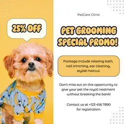Pet Grooming Promotion Instagram Post