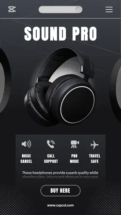 Headphones Product Sale Page