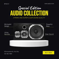 Audio Collection Product Display Instagram Post
