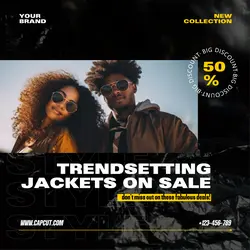 Fashion Instagram Post Dark Style Black