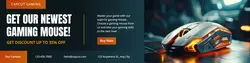 Mouse Gaming Promotion LinkedIn Banner