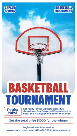Basketball Tournament Promotion Instagram Story
