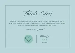 Non-marketing Thank You Card