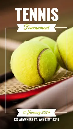 Non-Marketing Activity Poster Tennis Tournament