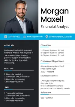 Business Resume Financial Analyst