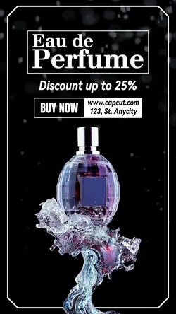 Eau de Perfume Promotion Black Instagram Story