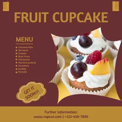 Food & Beverage Cake Promotion  Instagram Post
