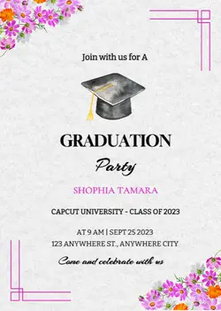 Personal occasions - Invitation graduation party