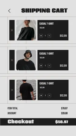 2024hot Shopping Cart Men's Clothes