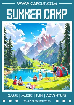 Fun Summer Camp Poster Simple