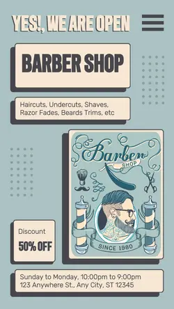 Personal Care Barber Shop Promotion