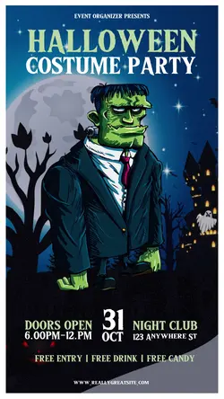 Halloween Costume Party Flyer Instagram Story