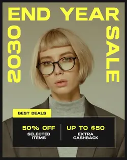 Minimal Eyewear Sales Promotion Instagram Post