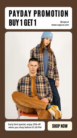 Fashion Industry Payday Promo Instagram Story