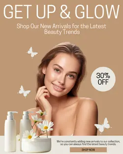 Brown Beauty and Personal Care Instagram Post