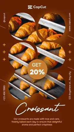 Croissant Promotion Instagram Story