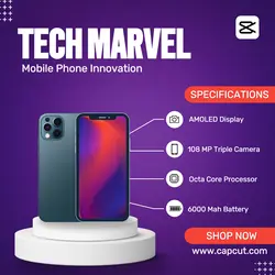 Electronics Mobile Phone Product Display Violet