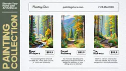 Home Decorations Painting Product Display