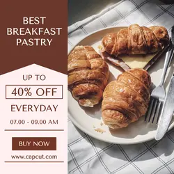 Bread Breakfast Promotion Instagram Post