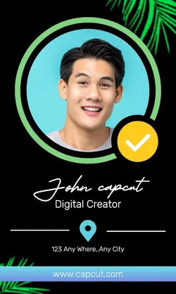Business Card Digital Creator Instagram Post