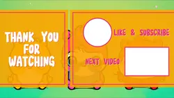 Non marketing Youtube Endscreen Cute Yellow