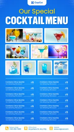 Food & Beverages Drink Menu Modern Design