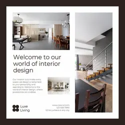Interior design product display instagram post