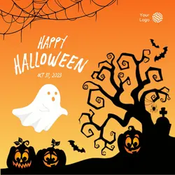 Happy Halloween Greeting for Instagram Post