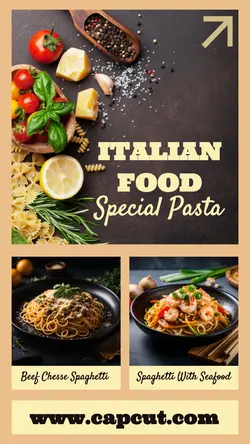Italian Food Special Pasta Instagram Story