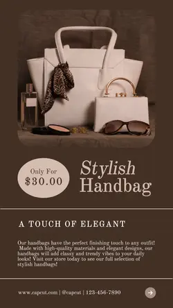 Fashion Handbag Promotion Instagram Story