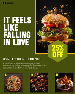 Food & beverage It feels like falling in love instagram post