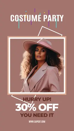 Costume Party Sale Instagram Story