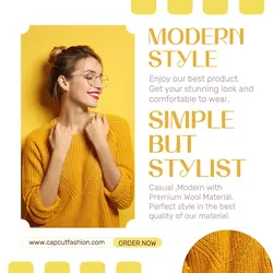 Sweater Fashion Woman Instagram Post