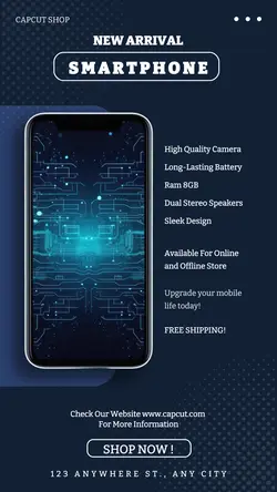 Electronic Handphone Product Display