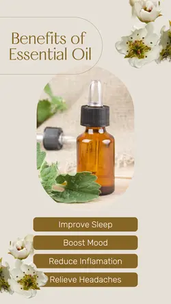 Beauty Essential Oil Product Display