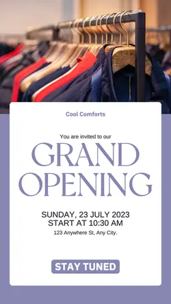 Clothes Store Product Display Instagram Story